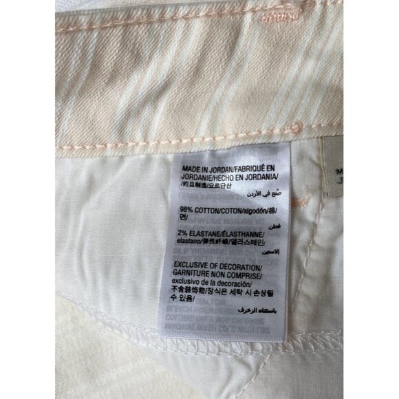 Style & Co Curvy Tummy Control Jeans Women's 8 MEDIUM Pale Pink Striped Skinny - Picture 8 of 14